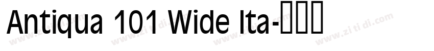 Antiqua 101 Wide Ita字体转换 Antiqua 101 Wide Ita字体转换